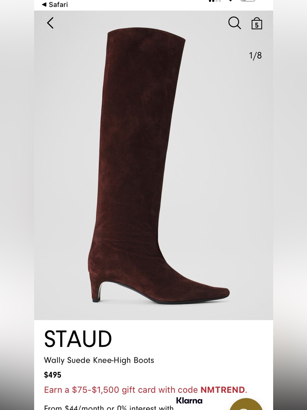 STAUD Knee High Boots (38) - Picture 2 of 9